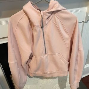 Scuba Oversized Half Zip Hoodie, size M/L